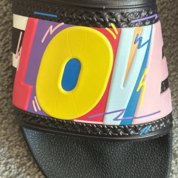 Adidas Adilette Pride Colorful Slide Sandals. Multi-Color. Size 12 - Picture 8 of 11